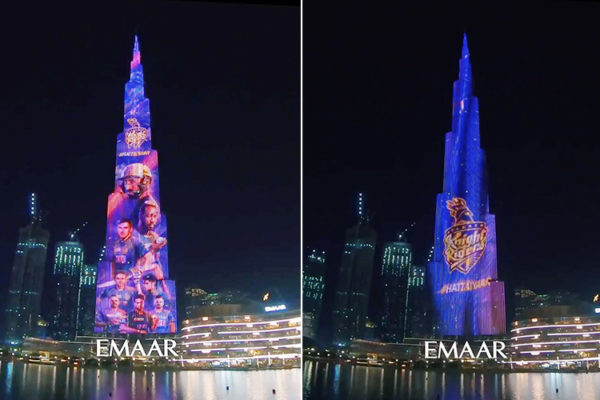 IPL 2020: Burj Khalifa lightens up in KKR's color before their inaugural match against MI